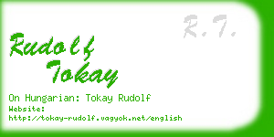 rudolf tokay business card